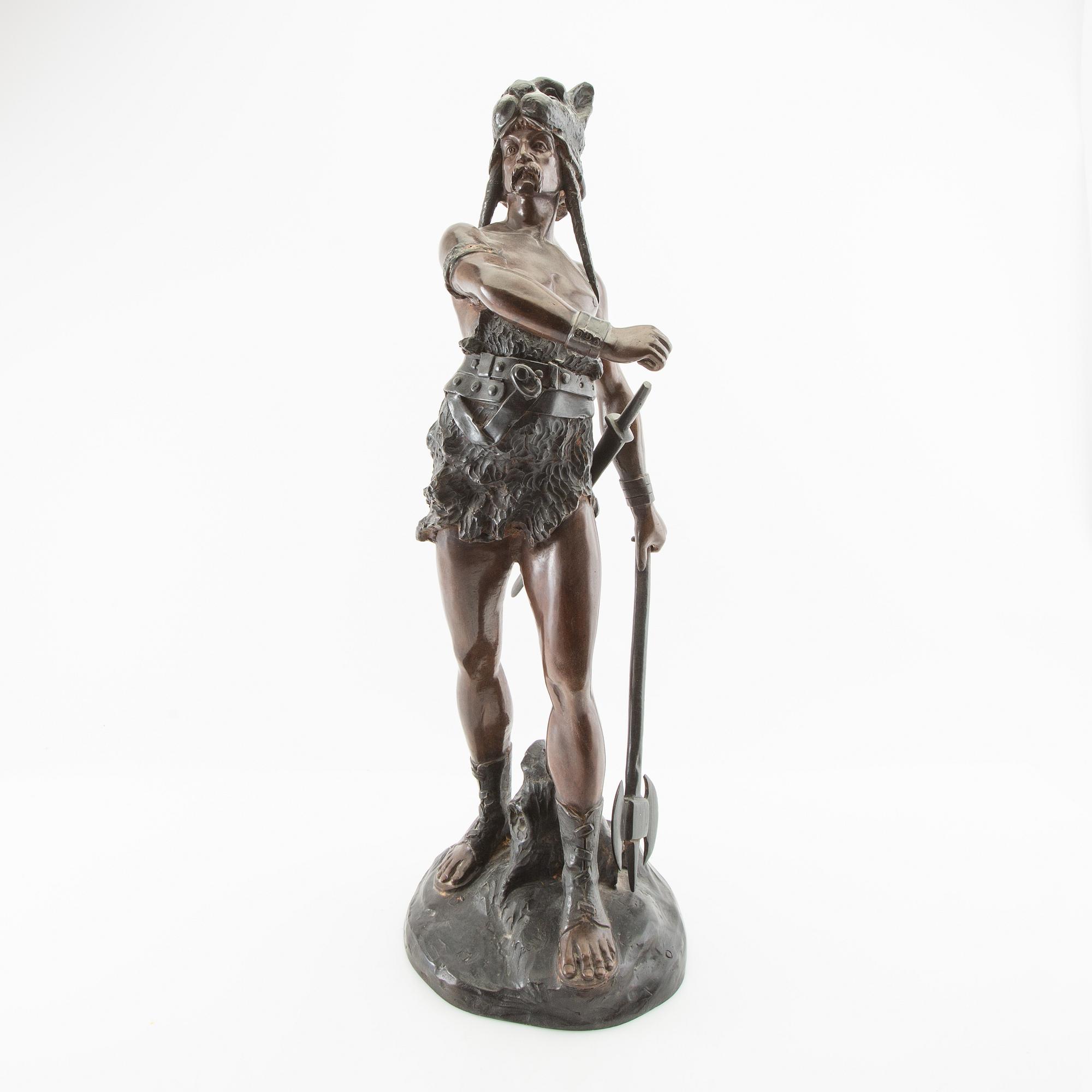 Arthur Waagen, efter skulptur Krigare.