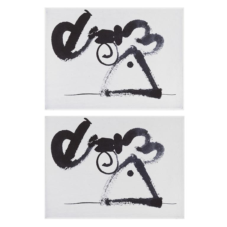 Carl Fredrik Reuterswärd, "Non-violence", 2 st.