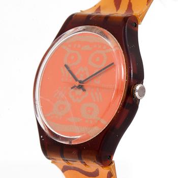 Two Swatch watches from the olympic games in Atlanta 1996.