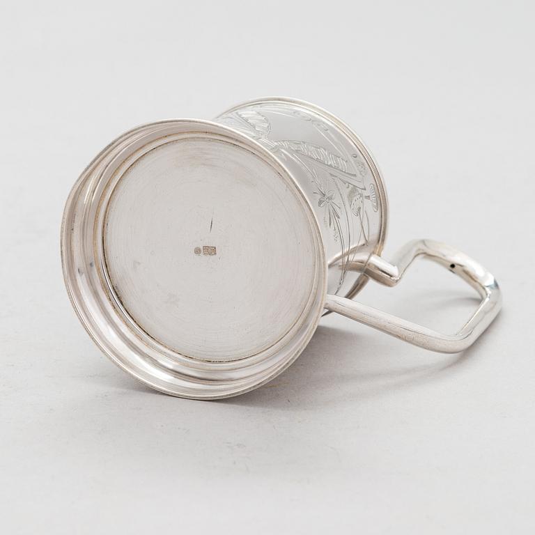 Teesetti, 4 osaa, hopeaa, Venäjä 1873-1917.