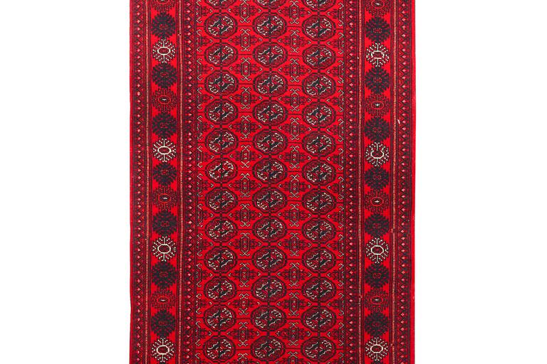 Gallerimatta, Afghan, ca 390 x 83 cm.