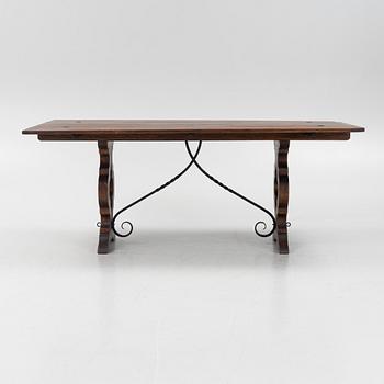 Dining table, likely Spain, second half of the 20th century.