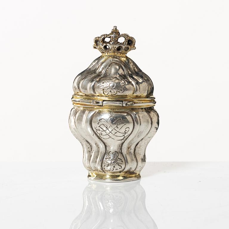 Luktdosa, silver, Danmark, 1700-tal.