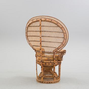 A rattan easy chair,  second half of the 20th Cewntury.