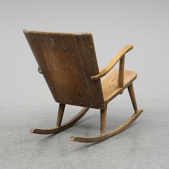 GÖRAN MALMVALL, gungstol, 1900-talets andra hälft.