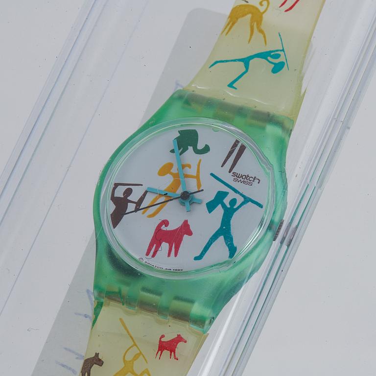 Swatch, Bongo, wristwatch, 25 mm.