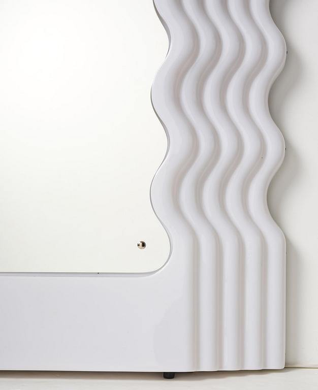 Ettore Sottsass, an "Ultrafragola" mirror, Poltronova, Italy, 21st century.