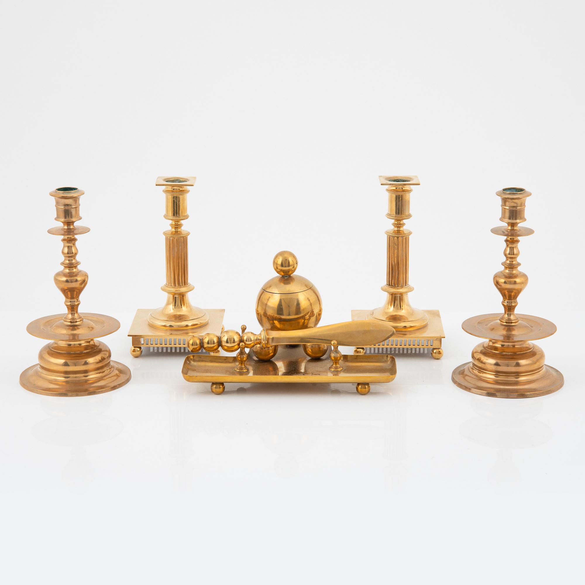 Skrivset, mässing, Gusums Bruk,