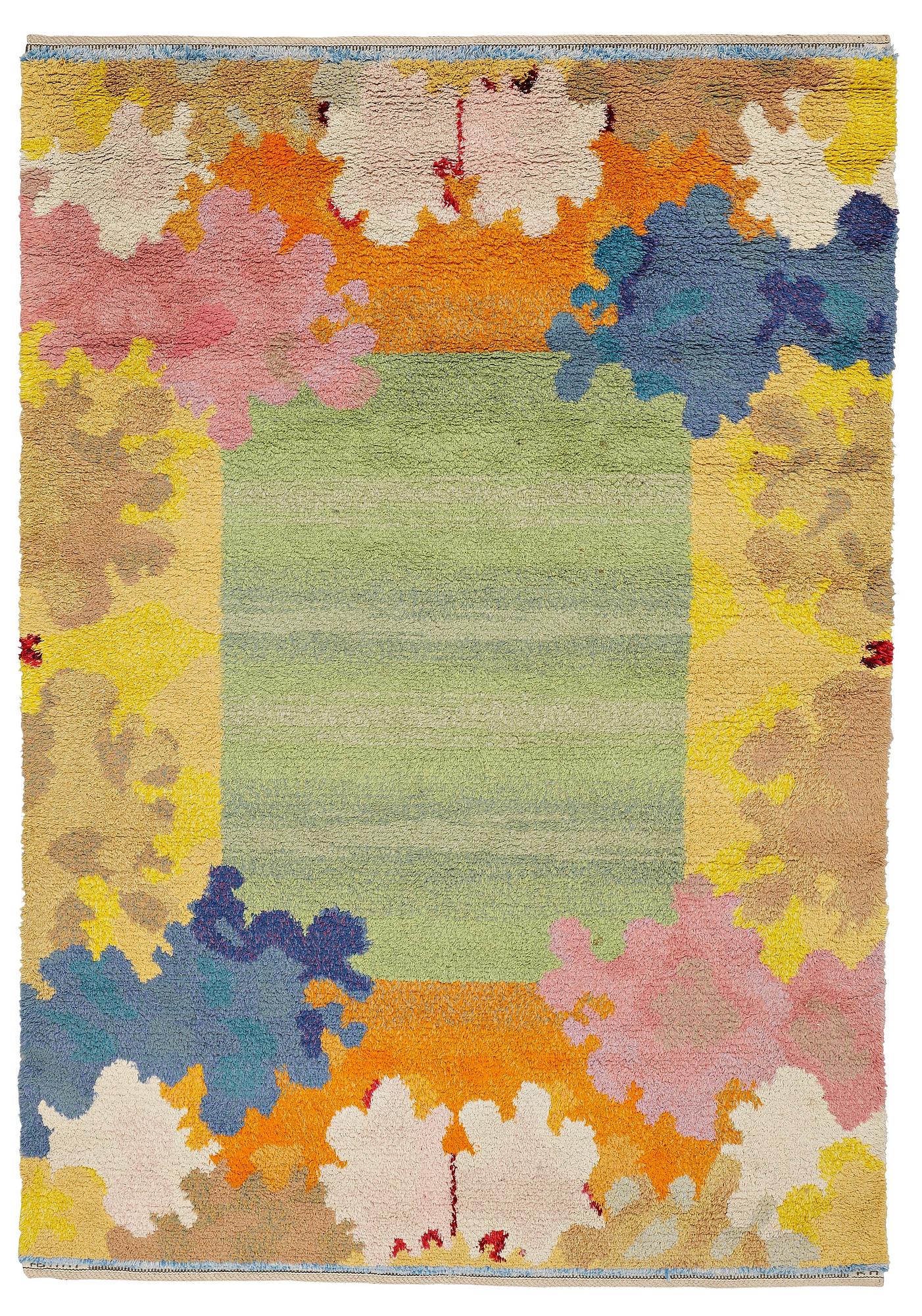 Kaisa Melanton, A CARPET, "Skärgårdsmattan", knotted pile, ca 266,5 x 185,5 cm, signed AB MMF KM.