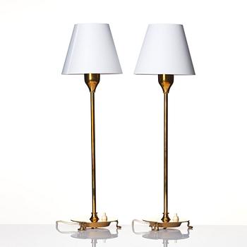 Josef Frank, a pair of table lamps model "2552", Firma Svenskt Tenn, Sweden.