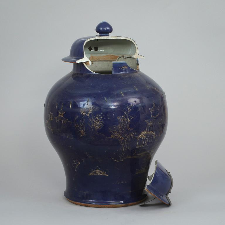 LOCKURNA, porslin, Qianlong, Kina 1700-tal.