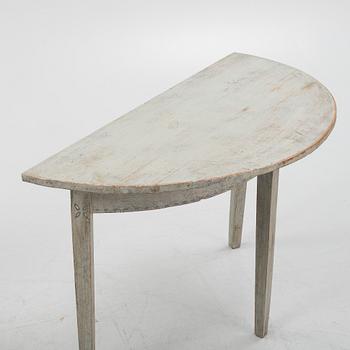 A painted pair of side tables, 19th Century.