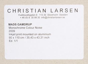 Mads Gamdrup, "Monochrome Colour Noise".