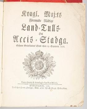 BÖCKER, 5 st, mestadels 1700-tal.