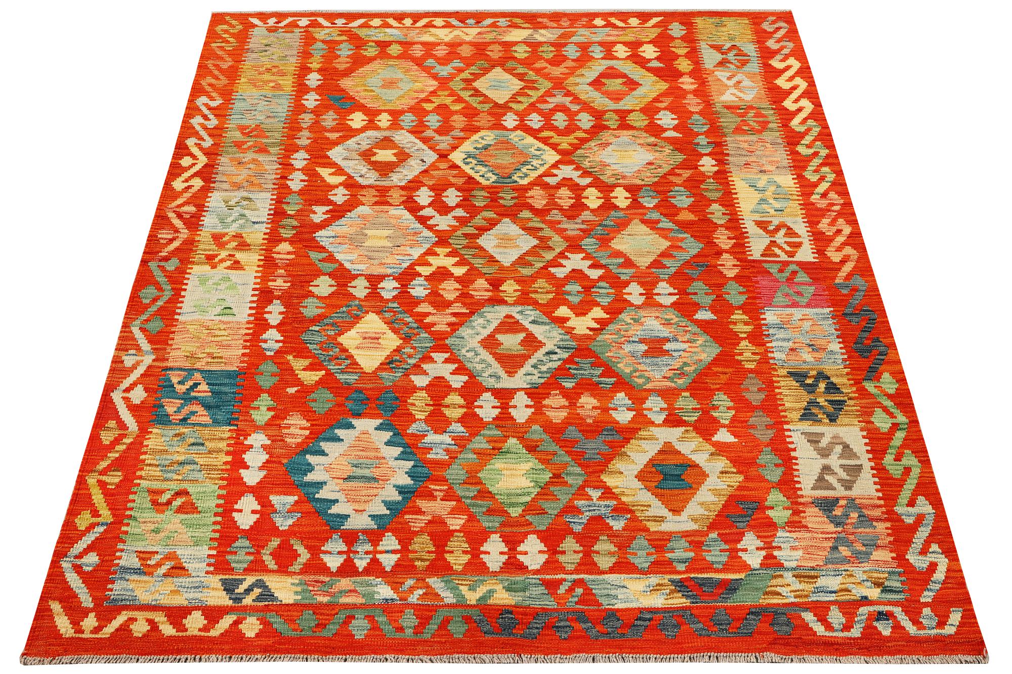 A Kilim carpet, c. 248 x 179 cm.