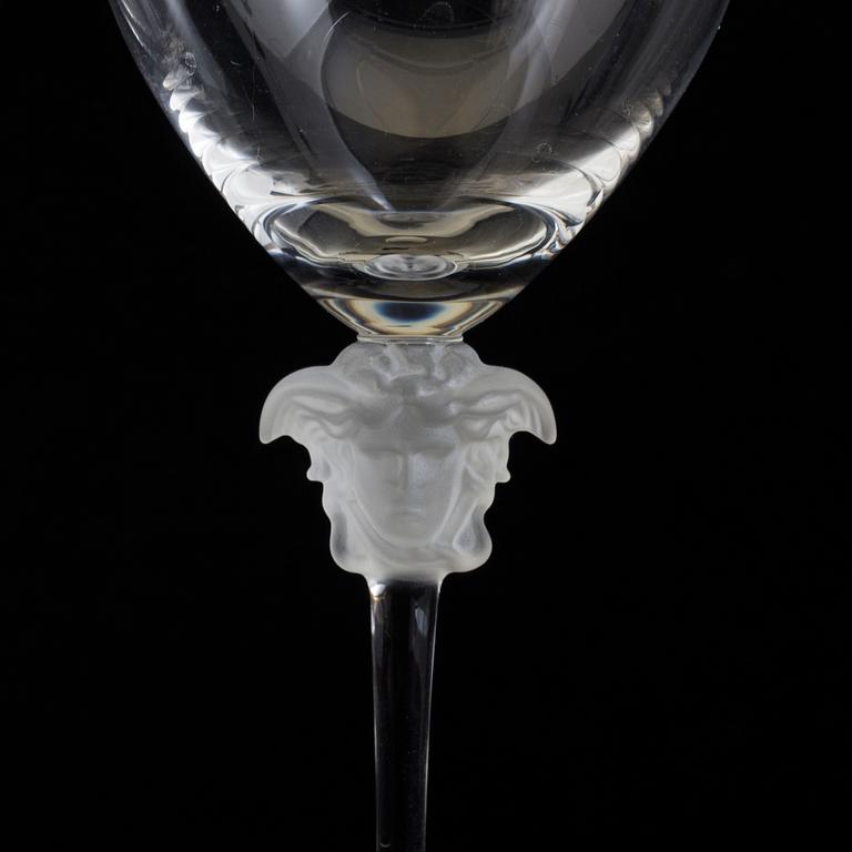 two wine glasses by Versace for Rosenthal.