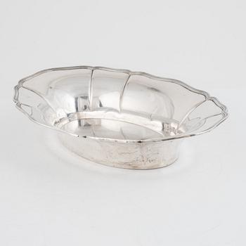 A silver bowl, 20th Century.