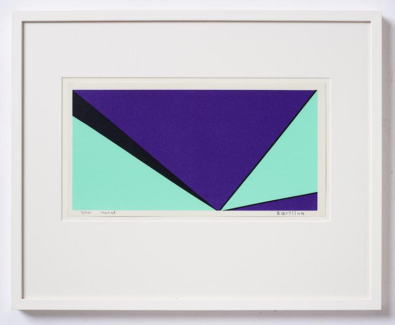 Olle Baertling, silkscreen in colours, 1964-68, signed 3/300.