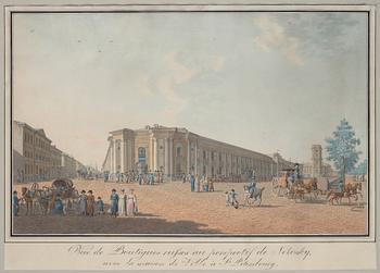 Benjamin Patersen (Paterson), ”Vue de Boutiques russes au perspectif de Nevsky”.