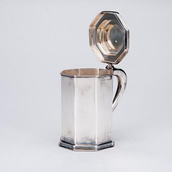 STOP, silver, Johannes Siggaard, Köpenhamn Danmark 1948. Vikt 399 g.