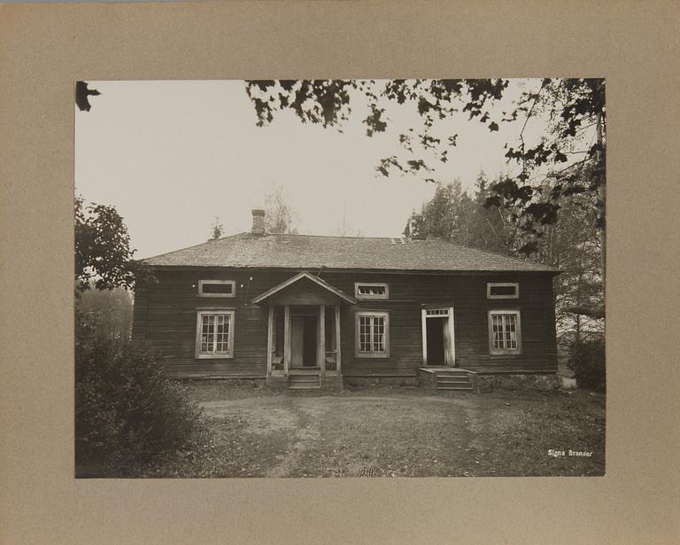 Signe Brander, eleven photographs, mounted on cardboard. First quarter of the 20th century.