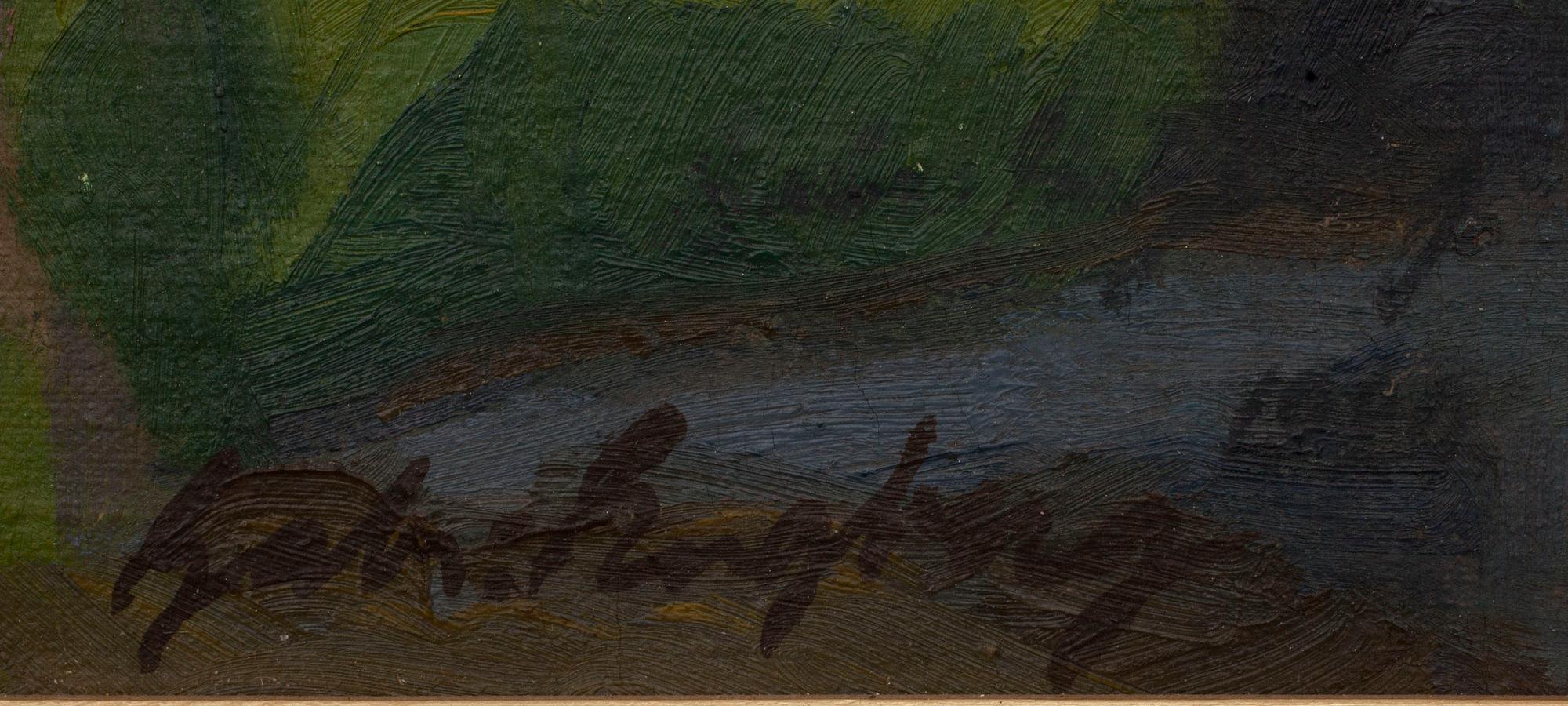 GABRIEL ENGBERG, olja på duk, signerad, otydlig datering, trol. 1920.