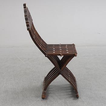 An early 20th century folding chair from the ottoman empire.