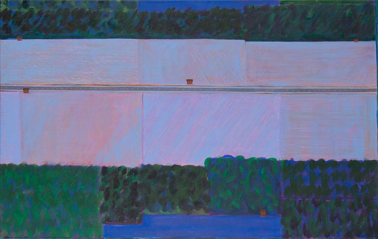 Kristian Krokfors, acrylic on canvas, signed and dated -89.