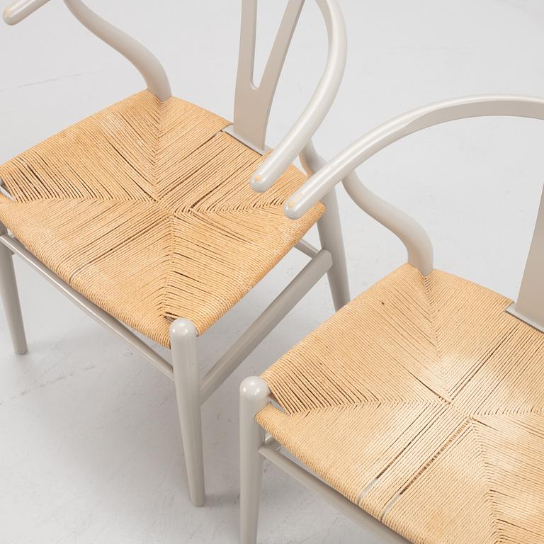 Hans J. Wegner, a pair of model 'CH-24' chairs, Carl Hansen & Søn, Denmark.