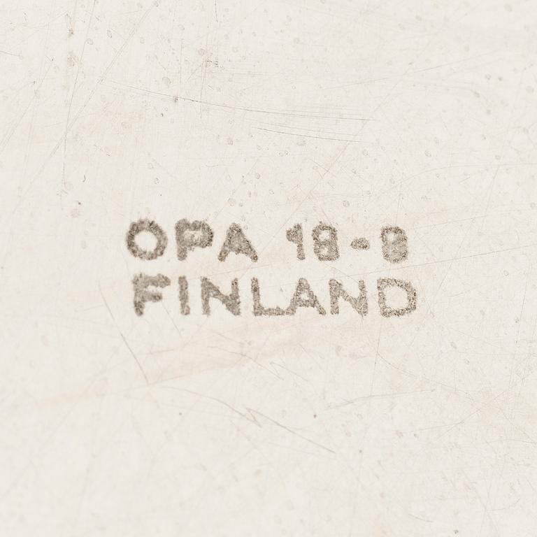 TIMO SARPANEVA, OPA-SERIES OF STEELWARE, 5 PIECES. Designed in 1970.