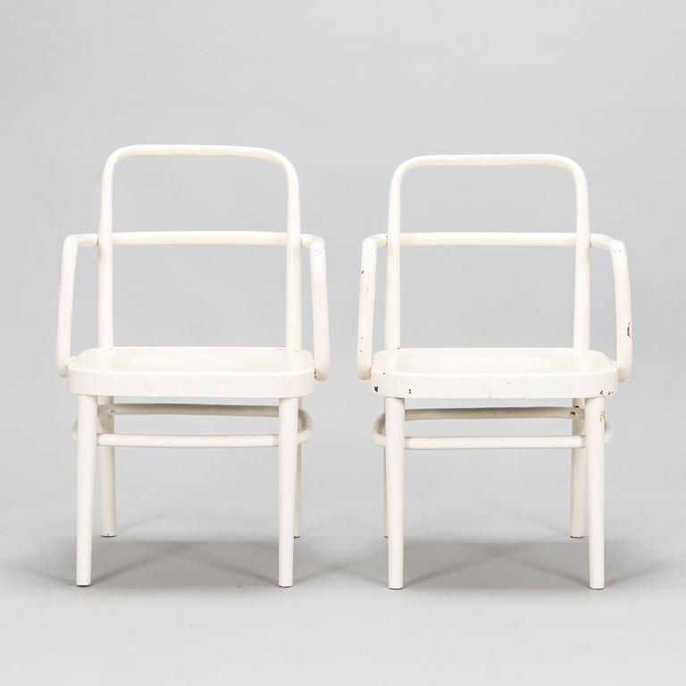 Josef Hoffmann, karmstolar, ett par, Thonet, 1900-talets första hälft.