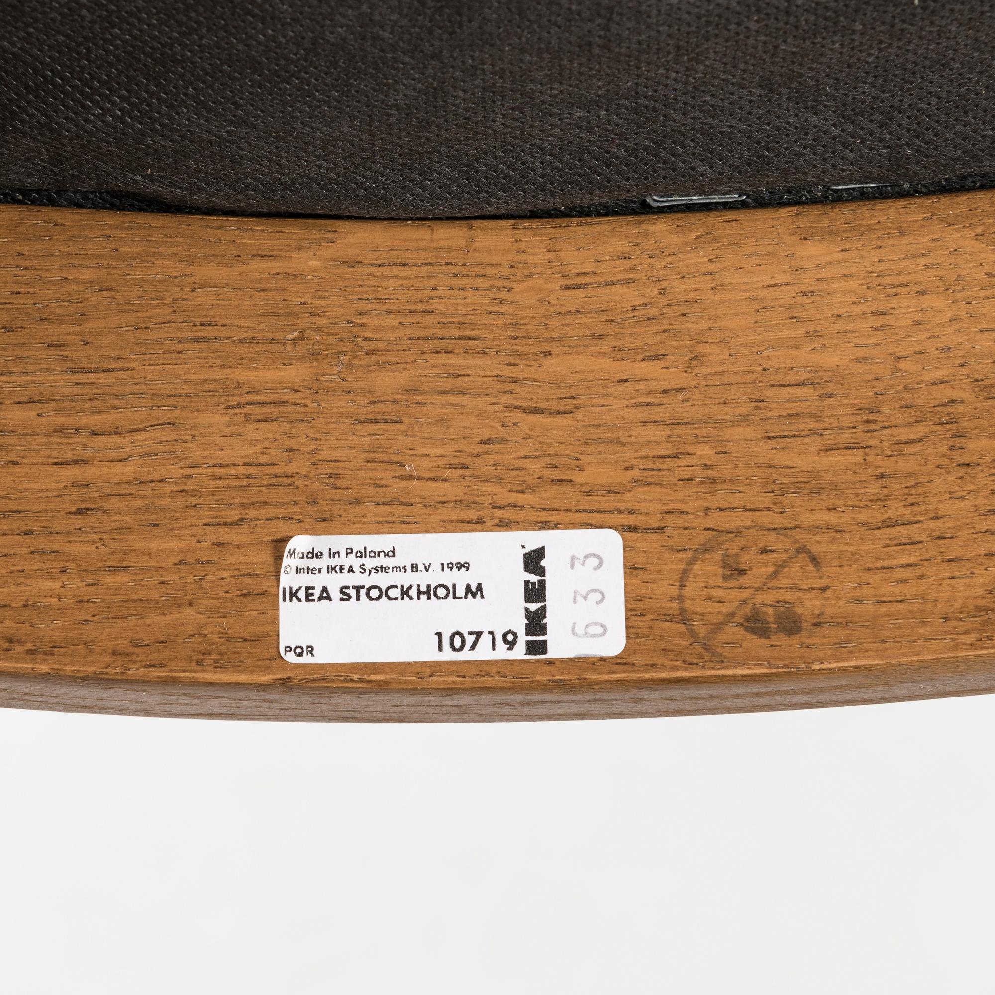 A 1999 diningtable and chairs for Ikea.
