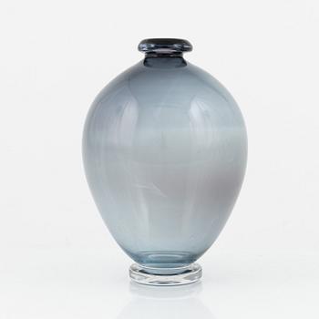 Nils Landberg, a glass vase, Orrefors, Sweden 1950s.