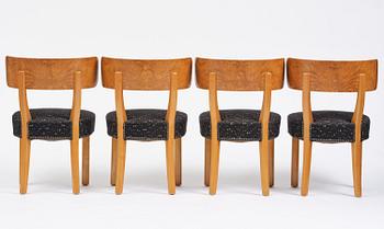 Axel Einar Hjorth, a five-piece "Birka" dining suite, Nordiska Kompaniet, Sweden, 1930s.
