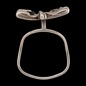 RING, sterlingsilver, Juhls, Norge, 1900-talets andra hälft. Vikt 14 g.