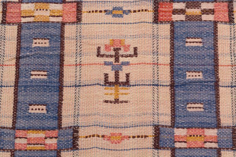 Märtha Gahn, draperi, slätväv, ca 235 x 140 cm, Sverige 1930-1940-tal.