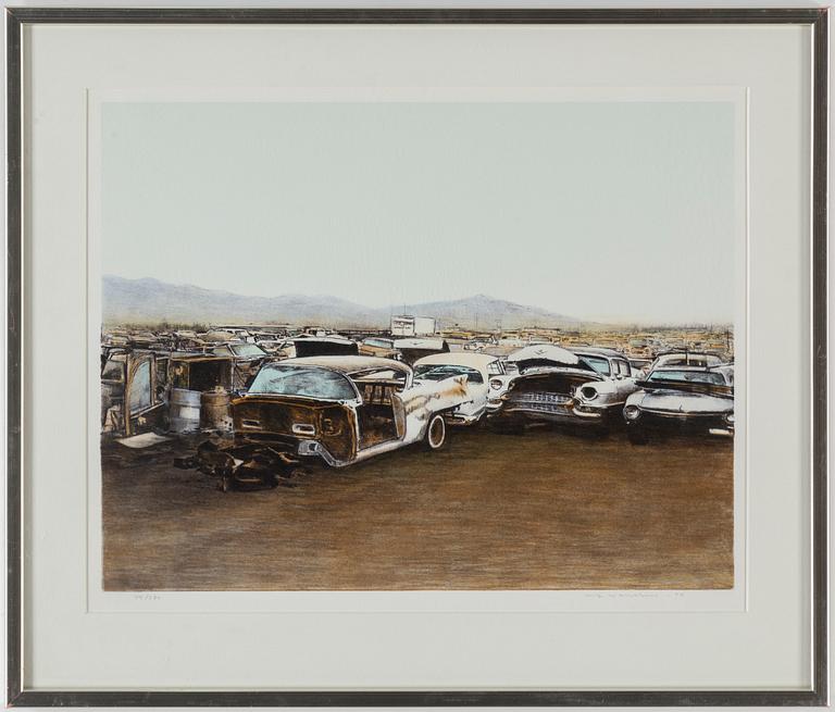 ULF WAHLBERG, lithograph in colours, 2000, signed 74/280.