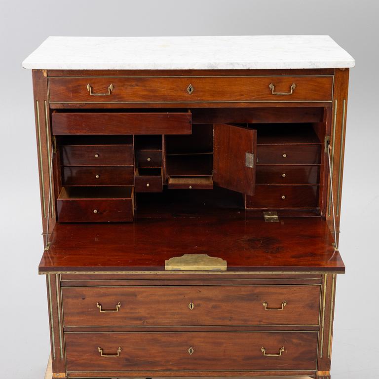 Writing desk, made in Stockholm, circa 1800, Late Gustavian.