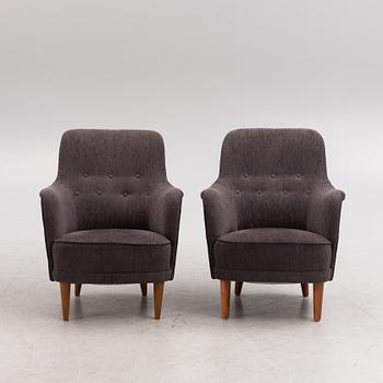 Carl Malmsten, a pair of 'Samsas' armchairs.