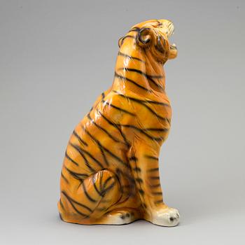 a ceramic panther sculpture, Italy 1980's.