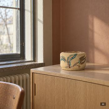 Wilhelm Kåge, a chamotte stoneware vase, Gustavsberg, Sweden 1929.