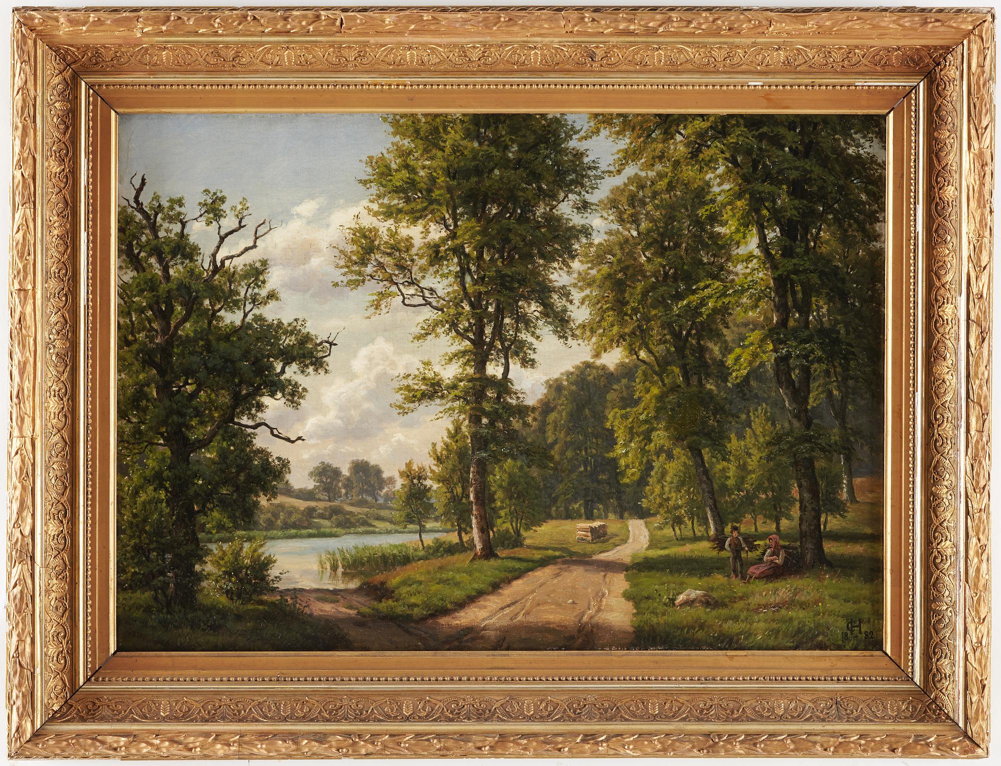 CARSTEN FREDERIK HENRICHSEN, oil on canvas. Signed och dated 1882.