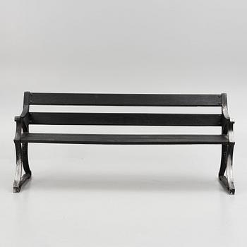 A garden bench, Norrahammars bruk, late 20th Century.