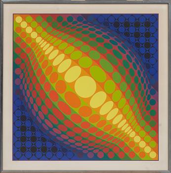 VICTOR VASARELY, färgserigrafi, signerad och numrerad 225/250.