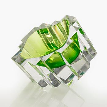 Helena Tynell, skulptur, "Castello", signerad Helena Tynell Riihimäen Lasi Oy.