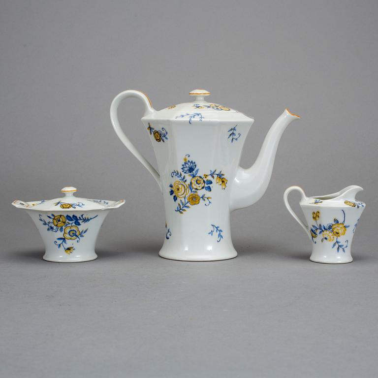 KAFFESERVIS, 24 delar, porslin. Theodore Haviland, Limoges, 1930-tal.