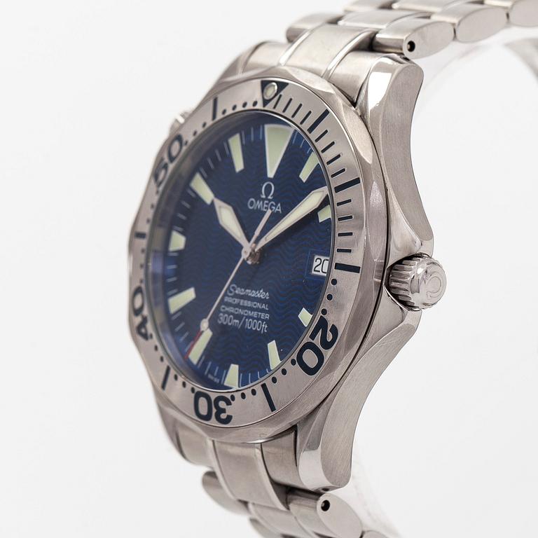 Omega, Seamaster, "Electric Blue", Diver 300M, wristwatch, 41 mm.