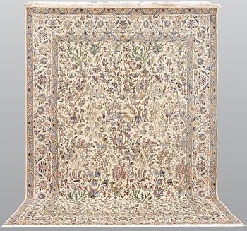A carpet, Figural Nain, part silk, sk 9LAA, ca 355 x 249.