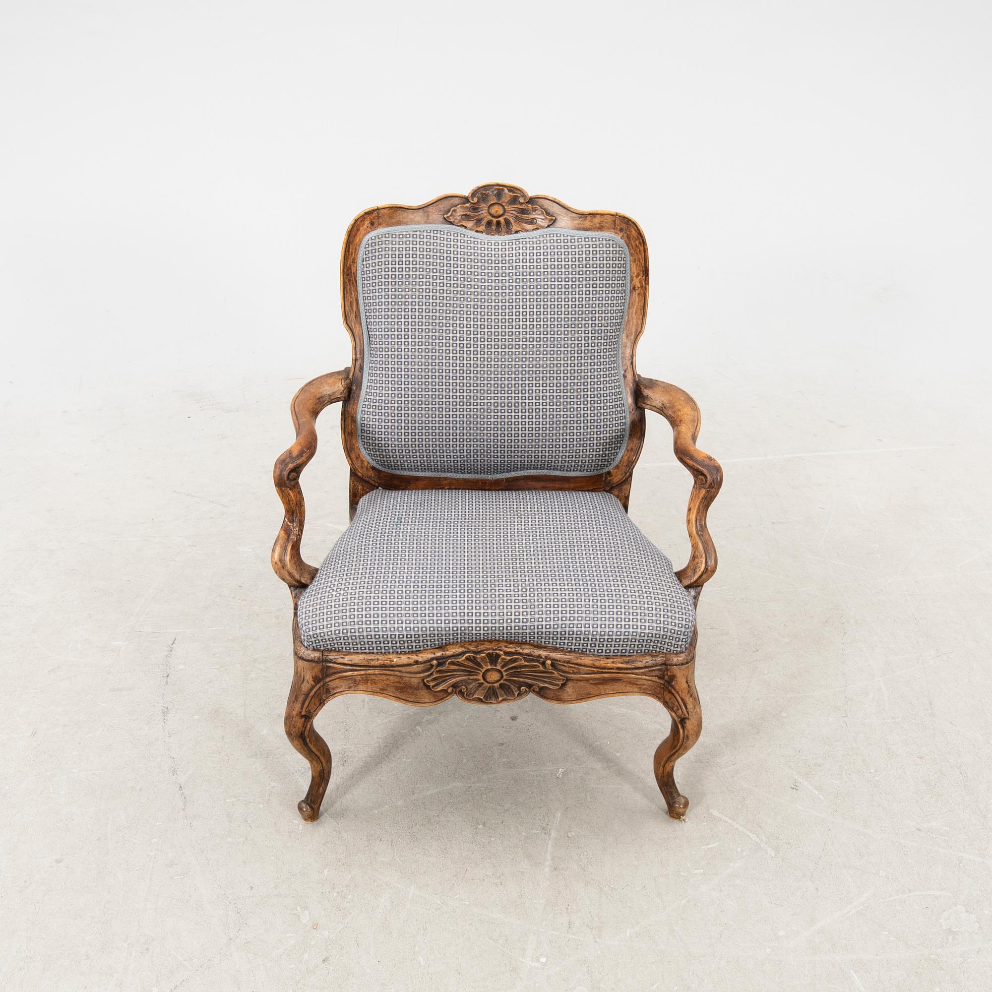 Karmstol, Rokoko 1700-talets mitt.