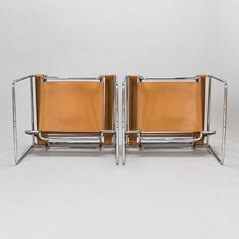 Marcel Breuer, Two "Wassily" armchairs. Gavina, latter part of the 20th century.